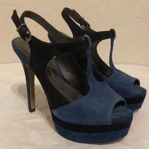 JESSICA SIMPSON Women's 6 Dark Blue & Black Heels